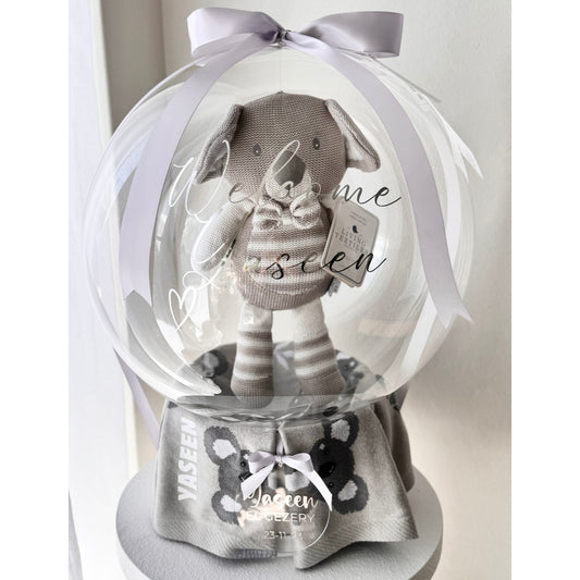 Koala Baby Gift Balloon Hamper - Grey