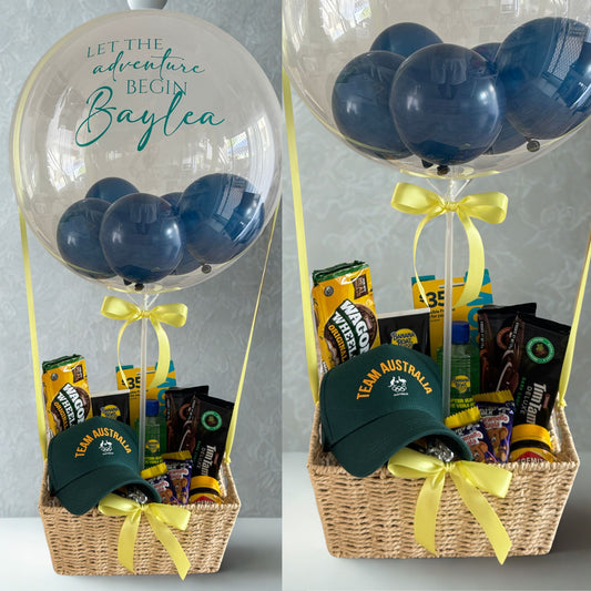 Unique Welcome to Australia Hot Air Balloon Gift Basket