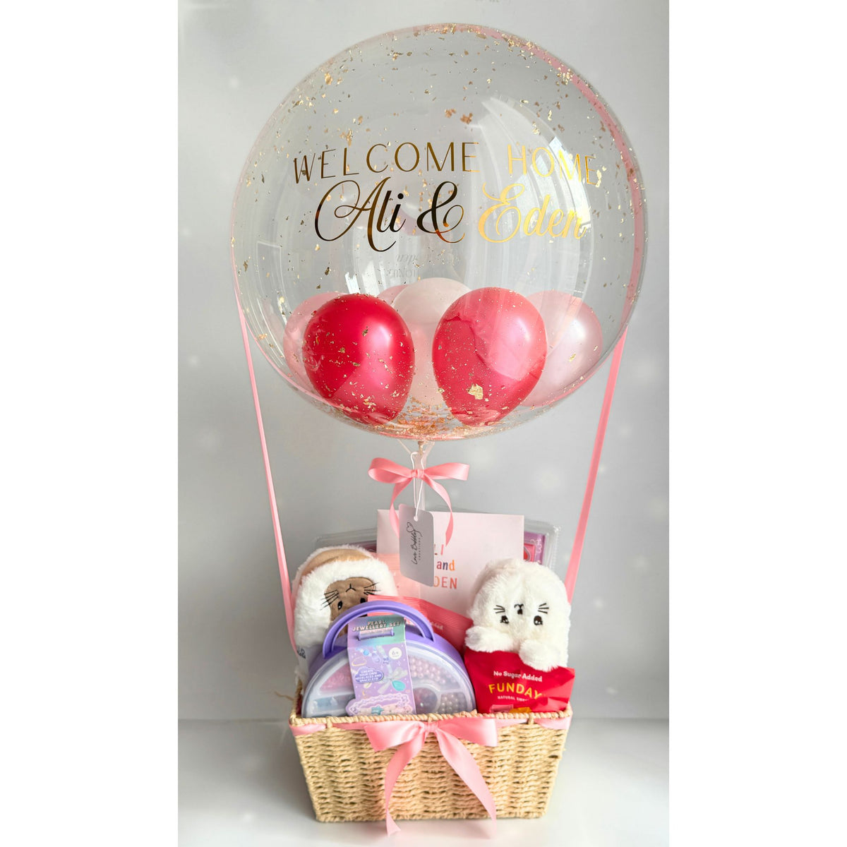 Personalised Hot Air Balloon Gift Basket – Fill Your Own | Sydney