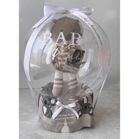 Koala Baby Boy Gift Balloon Hamper – Pink, Personalised | Sydney